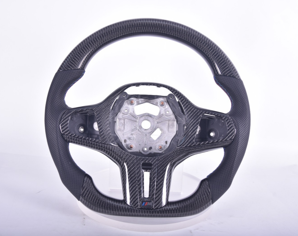 Carbon Fiber Flat Bottom Plug & Play Custom Steering Wheel With Heating & Vibro For BMW M2 M3 M4 2 SERIES G42 3 SERIES G20