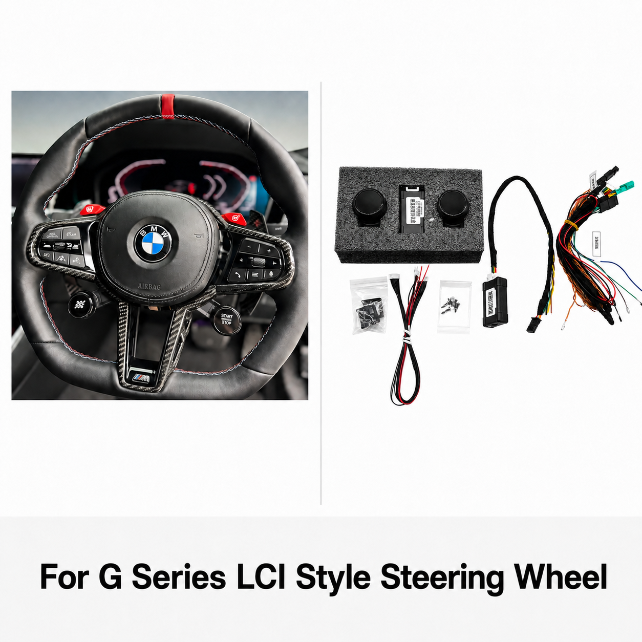Digital LCD Steering Wheel Button For BMW G Series F Series (2016 - 2026)