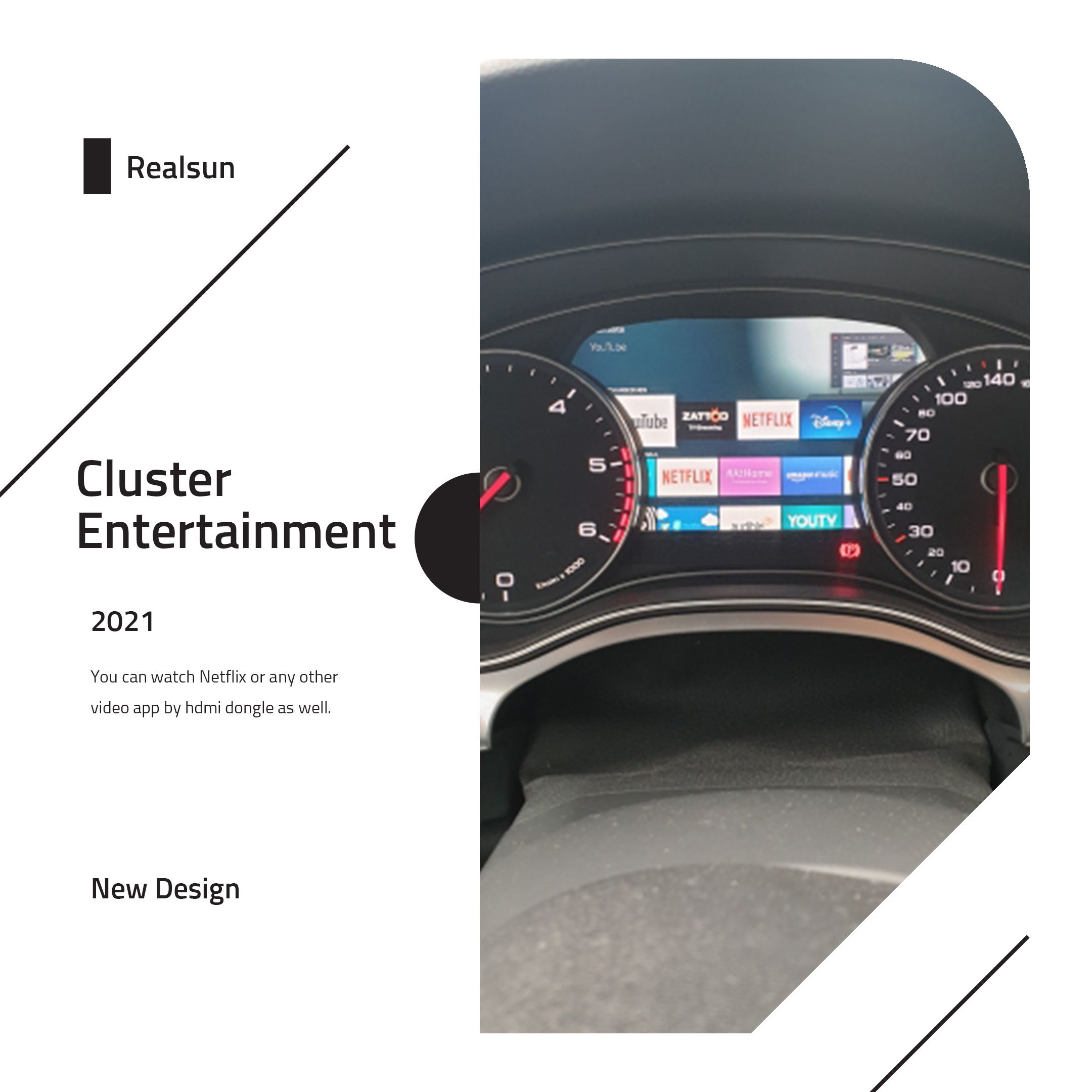 Virtual Cockpit Digital Instrument Cluster Dash Panel For Audi A6/A7/A8