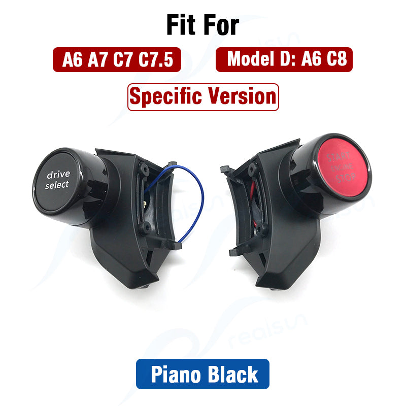 Realsun R8 Style Engine Start Drive Select Button Steering Wheel Retrofit Button For Audi A3 S3 A4 S4 A5 S5 A6 S6 A7 A8 Q3 Q5