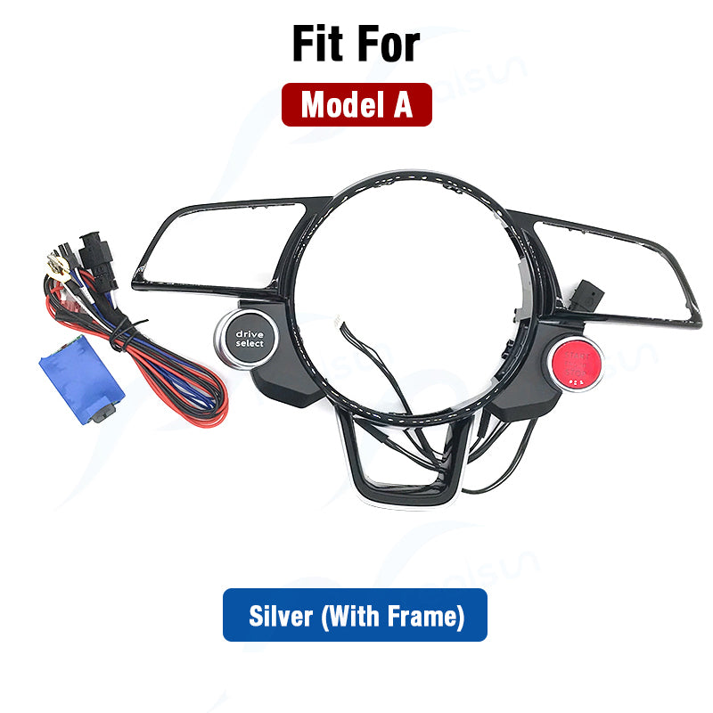 Realsun R8 Style Engine Start Drive Select Button Steering Wheel Retrofit Button For Audi A3 S3 A4 S4 A5 S5 A6 S6 A7 A8 Q3 Q5
