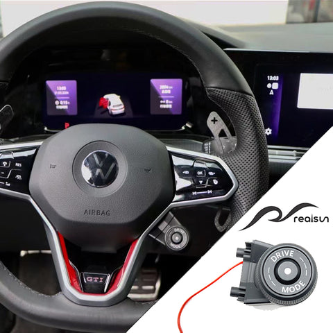 Realsun Sport Chrono Package SC Button For VW Golf MK7 MK7.5 MK8 Start Engine Drive Select