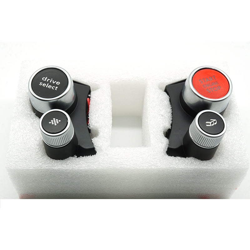 Realsun R8 Style Engine Start Drive Select Button Steering Wheel Retrofit Button For Audi A3 S3 A4 S4 A5 S5 A6 S6 A7 A8 Q3 Q5