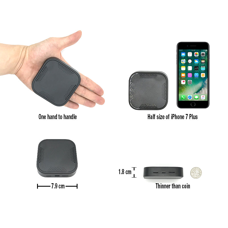 Mini Wireless Carplay Android Auto AI Box Android 9.0 Octa-Core