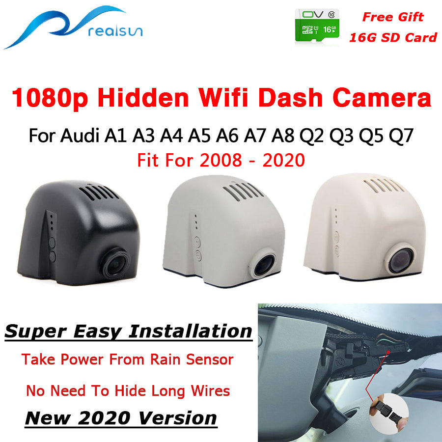 1080P Car DVR Wifi Dash Camera For Audi A1 A3 A4 A5 A6 A7 A8 Q2 Q3 Q5 Q7