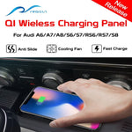 15W New QI Wireless Charger For Audi A6 C7 RS6 A7 2012-2018 Car