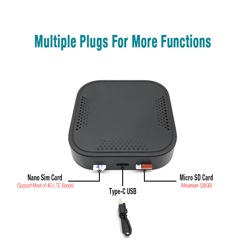 Mini Wireless Carplay Android Auto AI Box Android 9.0 Octa-Core